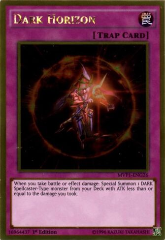 YU-GI-OH! - Dark Horizon (MVP1-ENG26) - The Dark Side of Dimensions Movie Pack Gold Edition - 1st Edition - Gold Rare in Saudi Arabia