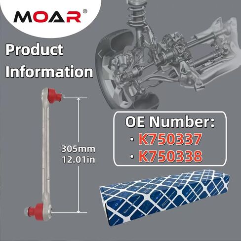 MOAR K750337 K750338 نظام التعليق الأمامي Sway Stabilizer Bar End Link Kit 2 قطعة استبدال السيارات لمرسيدس بنز 08-09 C230 10-12 C250 13-15 C250 08-15 C350 C63 AMG E350 E400 E550 in Saudi Arabia