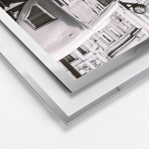Schliersee 4x6 Glass Silver Mirrored Edge Picture Frame Set of 12 Multi 4 by 6 Frames for Tabletop Display Only in Saudi Arabia