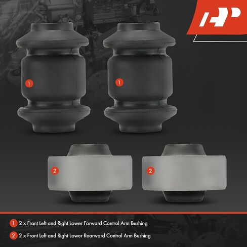 A-Premium 4 x Front Lower Control Arm Bushing Kit, Compatible with Volkswagen Jetta 1999-2006, Golf 1999-2009, Beetle 1998-2010, Jetta City 2007-2009 & Audi TT/TT Quattro 2000 in Saudi Arabia