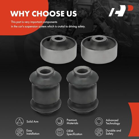 A-Premium 4 x Front Lower Control Arm Bushing Kit, Compatible with Volkswagen Jetta 1999-2006, Golf 1999-2009, Beetle 1998-2010, Jetta City 2007-2009 & Audi TT/TT Quattro 2000 in Saudi Arabia