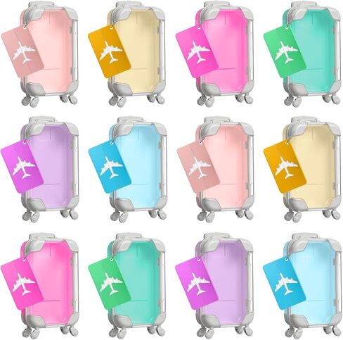 40 قطعة من صناديق هدايا الحفلات الصغيرة من Teecyhooo مع بطاقات الأمتعة، صناديق هدايا صغيرة شفافة للأمتعة لرموش الحلوى والزفاف والسفر وأعياد الميلاد والعزوبية (6.5 × 2.8 × 1.4 بوصة، وردي) in Kuwait