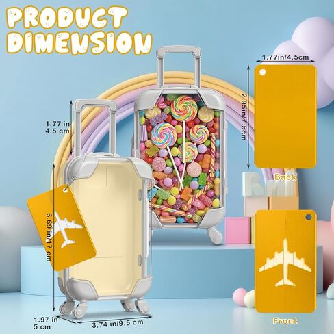 40 قطعة من صناديق هدايا الحفلات الصغيرة من Teecyhooo مع بطاقات الأمتعة، صناديق هدايا صغيرة شفافة للأمتعة لرموش الحلوى والزفاف والسفر وأعياد الميلاد والعزوبية (6.5 × 2.8 × 1.4 بوصة، وردي) in Kuwait