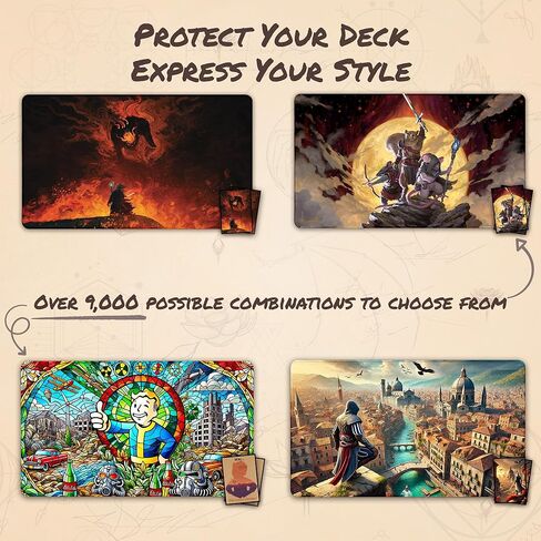 Guardian of Dreams (Stitched) - MTG Playmat - Compatible with Magic The Gathering Playmat - Play MTG, YuGiOh, TCG - Original Play Mat Art Designs & Accessories in Saudi Arabia