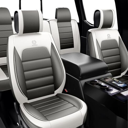ILMO Leather Seat Cover for Chevrolet Silverado 1500/2500/3500 2007-2026, Waterproof Nappa Leather Cushion Protector with Soft Touch, Compatible Airbag Car Seat Cover (Classic Black, 2 Front Seat) in Saudi Arabia