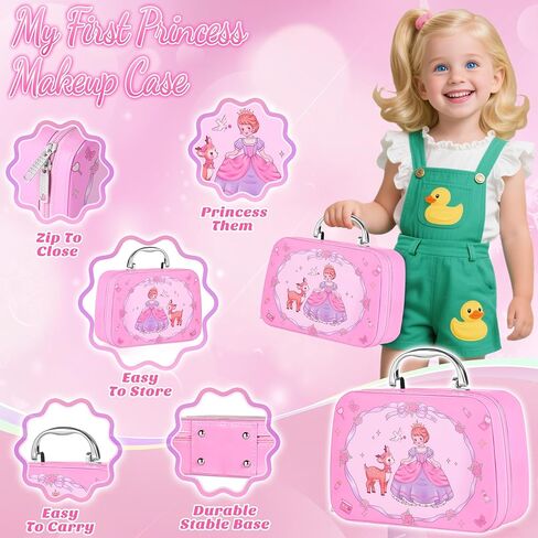 INNOCHEER Pretend Makeup for Toddlers, Toy Play Makeup Set for Kids 3-5, Toddler Makeup Kit Pretend, Frozen Toys for Kids Fake Makeup, Gifts Toys for 3 4 5 6 7+ Year Old Girls (Not Real Makeup) in Saudi Arabia