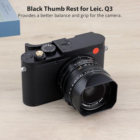 Haoge Metal Thumb Up Grip for Leica Q3 Camera Support Handgrip Accessories THB-Q3W Hot Shoe Thumb Up Rest in Saudi Arabia