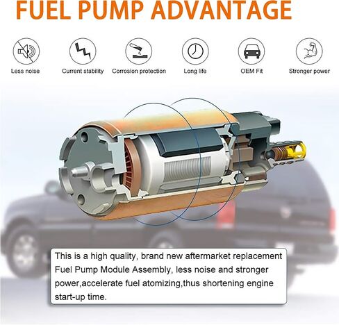 E8013H، SP9162H مجموعة وحدة مضخة الوقود الكهربائية مع وحدة إرسال بديلة لـ Geo Prizm 1993-1997، لتويوتا كورولا 1994-1996 L4 1.6L L4 1.8L in Kuwait