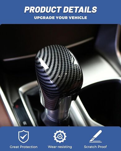 Car Center Console Gear Shift Knob Cover Trim Cap Compatible with Honda Civic 2022 2023 2024 2025, CRV HRV 2023 2024 2025, Accord 2018-2024 2025 Accessories,Decorative Cover,Crystal Shaped in Saudi Arabia