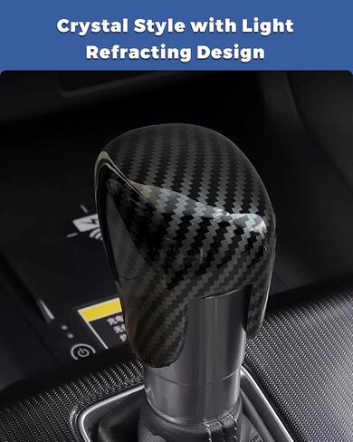 Car Center Console Gear Shift Knob Cover Trim Cap Compatible with Honda Civic 2022 2023 2024 2025, CRV HRV 2023 2024 2025, Accord 2018-2024 2025 Accessories,Decorative Cover,Crystal Shaped in Saudi Arabia