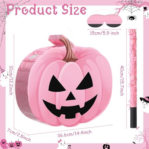 Aoriher Halloween Piñata Skeleton Pull String Piñata Day of the Dead Skull Piñata with Stick Blindfold and Confetti Filled Piñata for Halloween Decoration Mexican Birthday Party Game Supplies in Saudi Arabia