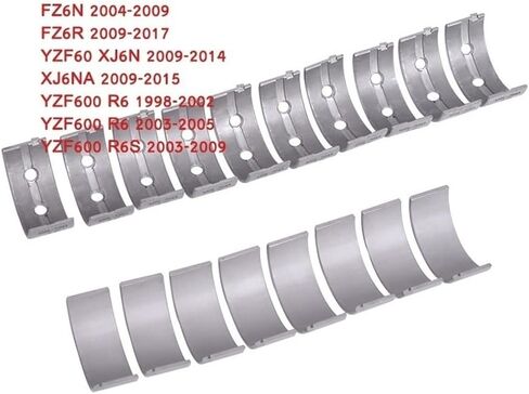 Motorcycle Crankshaft 32mm Or Connecting Rod 30mm Bearing Set STD 25 50 75 100 Fit For YZF600 YZF-R6 1999-2000(Add 100 Connecting) in Saudi Arabia