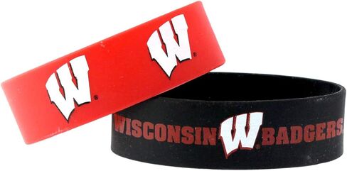 NCAA Ohio State Buckeyes Wide Silicone Bracelets, 2-pack in Saudi Arabia
