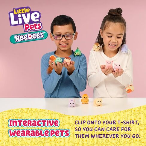 Little Live Pets NeeDees | Interactive Wearable Take-Anywhere Electronic Toy That Responds to Care, Listen to Their Needs, Respond in Time & Score Points. Over 50 Sounds & Reactions. Collect All 13 in Saudi Arabia