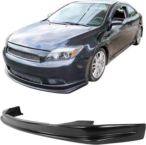 الشفة الأمامية الممتصة للصدمات متوافقة مع 2005-2010 Scion TC، النوع الرياضي PU Black Front Lip Spoiler Splitter من IKON MOTORSPORTS، 2006 2007 2008 2009 in Saudi Arabia