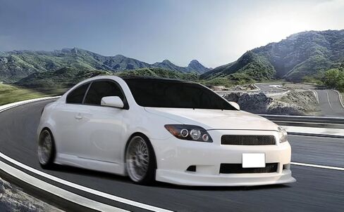الشفة الأمامية الممتصة للصدمات متوافقة مع 2005-2010 Scion TC، النوع الرياضي PU Black Front Lip Spoiler Splitter من IKON MOTORSPORTS، 2006 2007 2008 2009 in Saudi Arabia