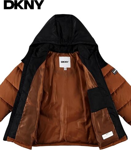 DKNY Boys Puffer Jacket - Heavyweight Quilted Wind & Water Resistant Boys Winter Coat Poly Taffeta Insulated Winter Jacket in Kuwait