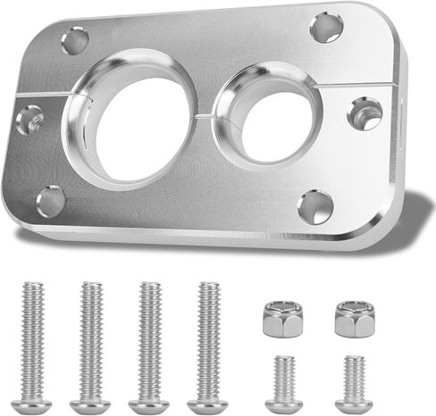 JERBOR 01232023 Firewall Pass Through for Holley Terminator X Max Firewall, Wiring Harness Bracket Bulkhead, Eliminates Gromet in fire Wall (Black) in Saudi Arabia