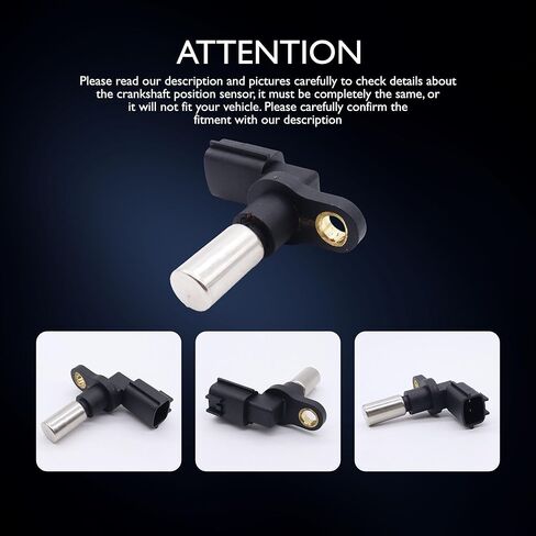 HiSport Crankshaft Position Sensor - Compatible with Nissan D21 Pickup 2001-2002 Frontier 1998-2004 NP300 2013-2015 Pickup 1991-2008 Upvan 2002-2003 Xterra 2000 Replaces 23731-3S500 in Saudi Arabia