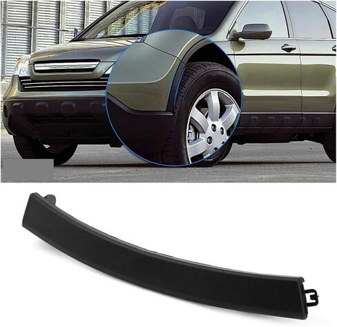 Bumper Lip Splitter, Car Front Bumper Wheel Fender Lower Molding Trim ABS Black Compatible For Honda CRV C-RV 2007-2011 71108-SWA-000 71103-SWA-000(1 PC Right) in Saudi Arabia