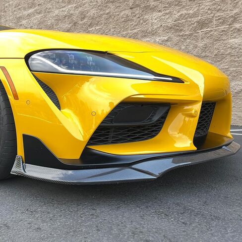FREEMOTOR802 مصد الشفاه الأمامي يناسب 2020-2025 Toyota GR Supra، نمط IKON طباعة ألياف الكربون PP قطعة واحدة من غطاء الهواء للذقن المفسد أسفل الجسم الأمامي للشفاه المفسد الواقي السفلي in Saudi Arabia