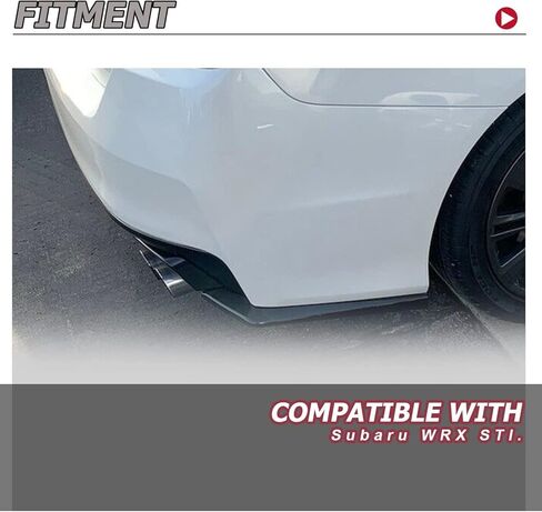 HECASA Rear Bumper Spat Valance Lip OE-Style Compatible with 2015-2021 Subaru WRX STI in Saudi Arabia