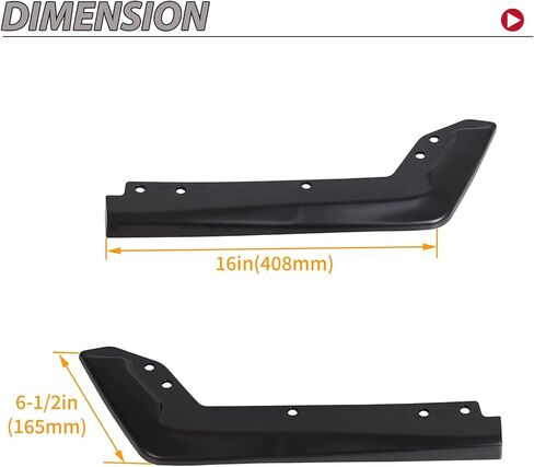 HECASA Rear Bumper Spat Valance Lip OE-Style Compatible with 2015-2021 Subaru WRX STI in Saudi Arabia
