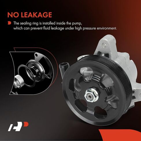 A-Premium Power Steering Pump, with 7 Groove Pulley & Inlet Line, Compatible with Honda CR-V CRV 2003-2004 2.4L, Element 2003-2005 2.4L in Saudi Arabia