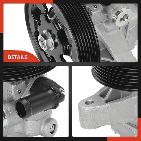 A-Premium Power Steering Pump, with 7 Groove Pulley & Inlet Line, Compatible with Honda CR-V CRV 2003-2004 2.4L, Element 2003-2005 2.4L in Saudi Arabia
