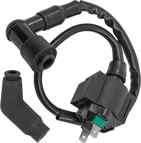 Caltric Ignition Coil & Spark Plug Cap Boot Compatible with Honda ATC250SX / Big Red 250 ATC250ES 1985-1987 30510-MK4-405 in Saudi Arabia