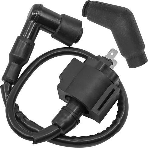 Caltric Ignition Coil & Spark Plug Cap Boot Compatible with Honda ATC250SX / Big Red 250 ATC250ES 1985-1987 30510-MK4-405 in Saudi Arabia