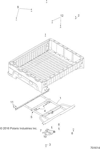 Polaris Ranger Box Lift Actuator, Genuine OEM Part 4013620, Qty 1 in Saudi Arabia