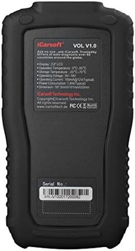 iCarsoft Auto Diagnostic Scanner VOL V1.0 for Volvo/SAAB with Airbag Scan,Oil Service Reset, SAS Reset ect in Saudi Arabia