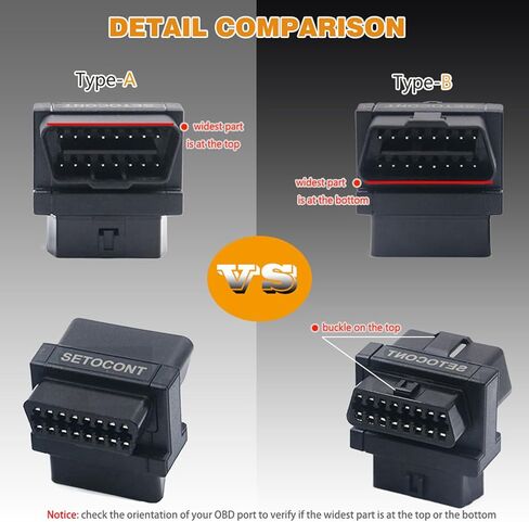 12V OBD2 Splitter Universal J1962 OBDII Extension Cable Full 16 Pin One Male to Two Female OBD Connector Adapter for Auto Diagnostic Accessories (Type-A) in Saudi Arabia