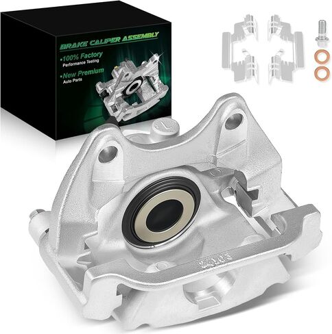 Rear Left Disc Brake Caliper Assembly with Bracket for:-GMC Sierra 1500 Yukon XL 1500 2007-2018, for:-Cadillac Escalade ESV EXT 2007-2018 5.3L 6.0L 6.2L OE# 18-B5030 15792636 22968238 in Saudi Arabia