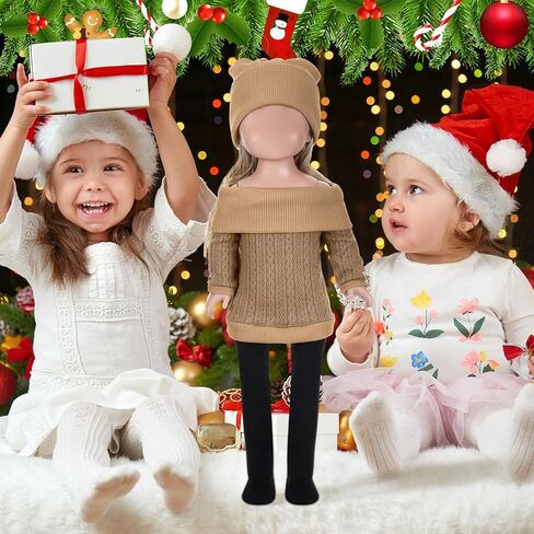 Geyoga 3 Set 12 Pcs 18 Inch Doll Clothes and Accessories Suit Pants Shoes Sweater Outfits, Dolls are Not Included in Saudi Arabia
