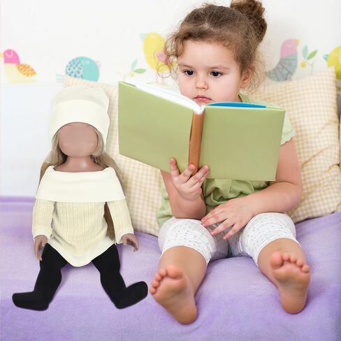 Geyoga 3 Set 12 Pcs 18 Inch Doll Clothes and Accessories Suit Pants Shoes Sweater Outfits, Dolls are Not Included in Saudi Arabia