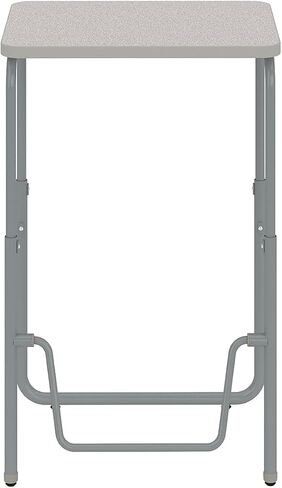 منتجات Safco AlphaBetter 2.0 ارتفاع - مكتب طالب قابل للتعديل مع شريط مسند قدم متأرجح، للجلوس على الوقوف، 29 بوصة - 43 بوصة، رمادي بيبل in Saudi Arabia