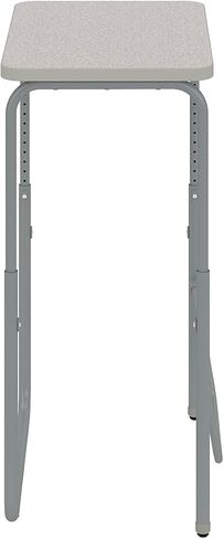 منتجات Safco AlphaBetter 2.0 ارتفاع - مكتب طالب قابل للتعديل مع شريط مسند قدم متأرجح، للجلوس على الوقوف، 29 بوصة - 43 بوصة، رمادي بيبل in Saudi Arabia
