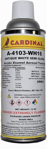 WHITE Powder Coat Touch-up Spray Paint | Car Parts and Repair Refinishing Clear Coat for Permanent Sealing of Coated Surfaces (A-4108 WH490 Light Gray Ral) in Saudi Arabia
