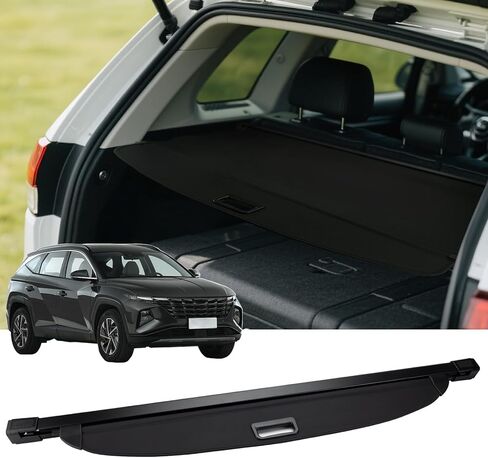 FARBIN Trunk Cargo Cover for Hyundai Tucson 2021 2022 2023 2024 2025, Retractable Trunk Cover Privacy Security Screen, Shielding Shade (for 2021-2025 Hyundai Tucson Canvas) in Saudi Arabia