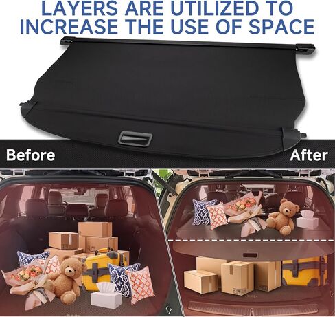 FARBIN Trunk Cargo Cover for Hyundai Tucson 2021 2022 2023 2024 2025, Retractable Trunk Cover Privacy Security Screen, Shielding Shade (for 2021-2025 Hyundai Tucson Canvas) in Saudi Arabia