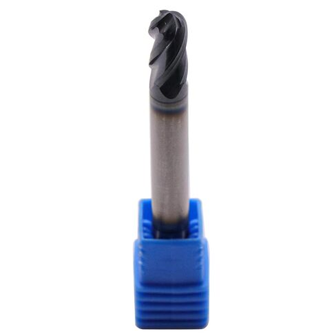 High Performance Solid Carbide Ball Nose End Mill - Double End - AlTiN Coated, 4 Flute, 30 Degree Helix, 3/8" Cutting diameter, 3/8" Shank diameter, 9/16" Length of Cut, 2-1/2" Overall Length in Saudi Arabia