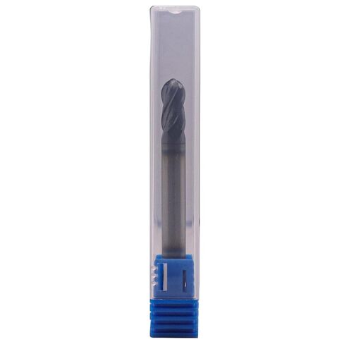 High Performance Solid Carbide Ball Nose End Mill - Double End - AlTiN Coated, 4 Flute, 30 Degree Helix, 3/8" Cutting diameter, 3/8" Shank diameter, 9/16" Length of Cut, 2-1/2" Overall Length in Saudi Arabia