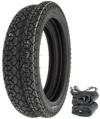 Dunlop Vintage K70 Tire Set - Compatible with Yamaha XS650 - Tires Tubes and Rim Strips in Saudi Arabia