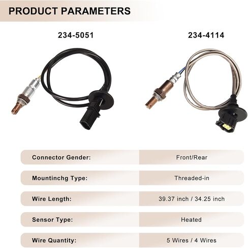 Oxygen O2 Sensor Upstream and Downstream Fits for Mitsubishi Lancer 2.0L 2011 2012 2015-2017, Lancer 2.4L 2011 2015-2017, Outlander 11-13, Outlander Sport 11 12 15-21, Replace 234-5051, 234-4114 in Saudi Arabia