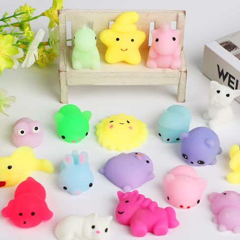40 Pack Squishy Toys for Kids, Kawaii Squishies Squishy Animals Party Favors Birthday Gift Goodie Bag Stuffers for Boys Girls Ages 4-8 8-12 Teens Toddlers Stress Relief Sensory Autism Toys Random in Kuwait