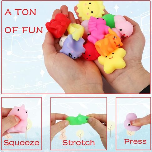40 Pack Squishy Toys for Kids, Kawaii Squishies Squishy Animals Party Favors Birthday Gift Goodie Bag Stuffers for Boys Girls Ages 4-8 8-12 Teens Toddlers Stress Relief Sensory Autism Toys Random in Kuwait