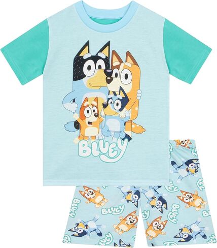 Bluey Boys Vintage Drop Shoulder T-Shirt and Shorts Outfit Set Toddler to Little Kid in Saudi Arabia