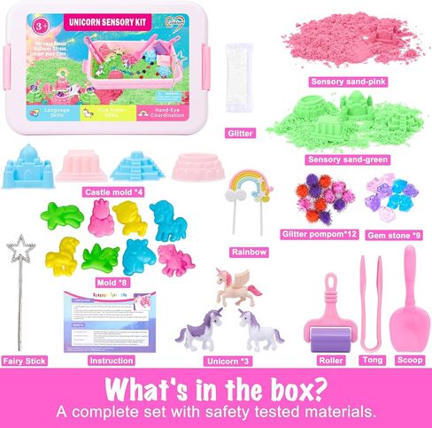 Mermaid Sensory Bin,Ocean Sensory Play Kit for Girls with Sensory Foam Beads and Storage bin, Ocean Sensory kit,Toddler Toys Ages 3 4 5 6 7 8 in Saudi Arabia